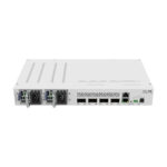 MikroTik Cloud Router Switch CRS504-4XQ-IN, 16x 25G Ports, 4x 100G QSFP28 Ports, 1x 100MB Ethernet Port for Management, Desktop Case, Dual Hot-Swap PSU