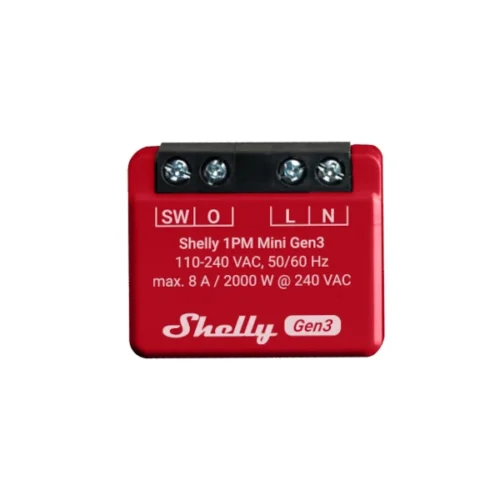 Shelly Smart Mini Wi-Fi Relay With Power Metering Shelly Smart Mini Wi-Fi Relay With Power Metering