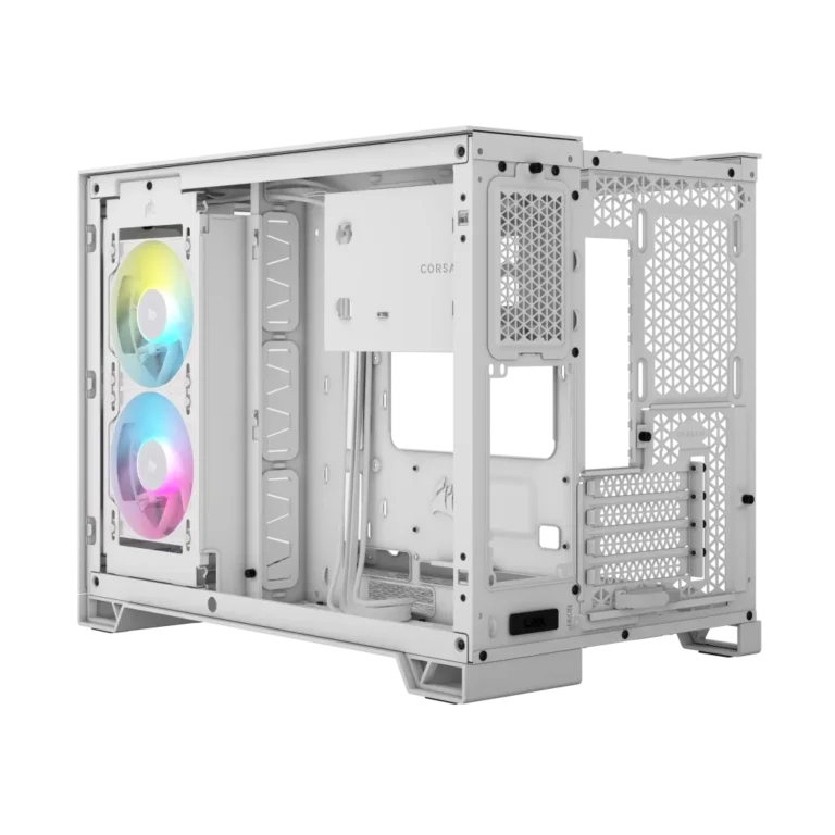 2500X RGB Micro ATX White Dual Chamber PC Case