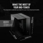 6500X RGB Mid-Tower Black Dual Chamber PC Case