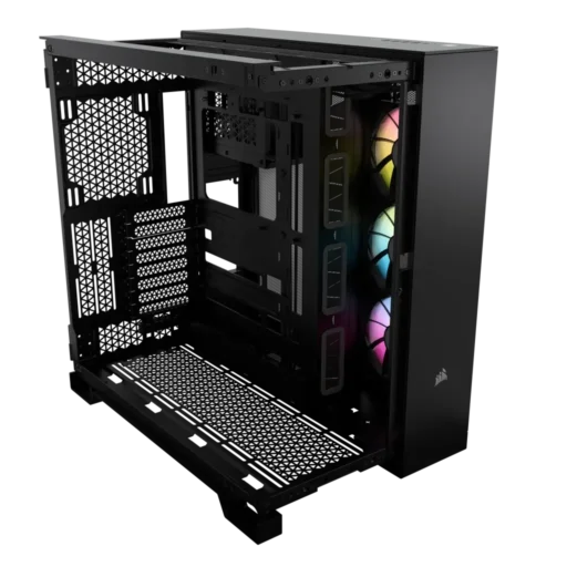 6500X RGB Mid-Tower Black Dual Chamber PC Case