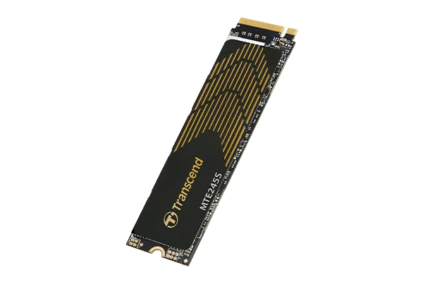 TRANSCEND 250GB MTE245S PCI-E GEN 4X4 M.2 NVMe 2280 SSD 3D NAND - 3200 MB/s Read1800 MB/s Write - 150 TBW