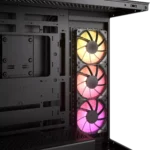 3500X RGB Mid-Tower Black PC Case; 2x 3.5'' | 2x 2.5'' Drive Bays; Up to 360mm Radiator compatible; 3x 120mm fan incl