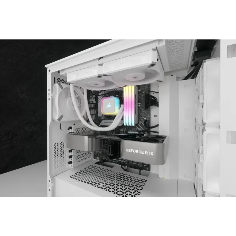 Corsair iCUE H100i ELITE RGB 240mm Liquid CPU Cooler - White AMD: AM5