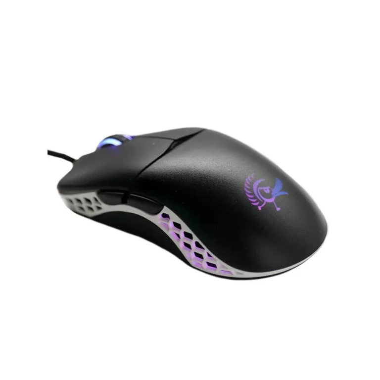 Ducky Mouse Feather Black and White - Omron D2FC-F-K 60M switches