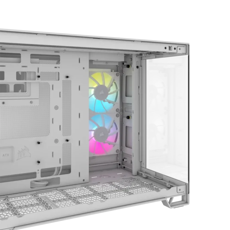 2500X RGB Micro ATX White Dual Chamber PC Case