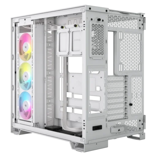 6500X RGB Mid-Tower White Dual Chamber PC Case