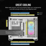 2500X RGB Micro ATX White Dual Chamber PC Case