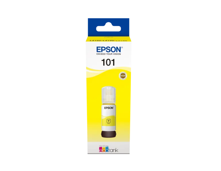 Epson 101 Ecotank Yellow ink bottle (70ml). 6000 pages @ 5%