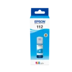 Epson 112 EcoTank Pigment Cyan ink bottle (70 ml). 6000 page