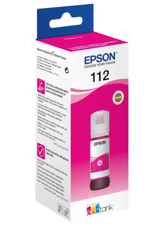 Epson 112 EcoTank Pigment Magenta ink bottle (70 ml)