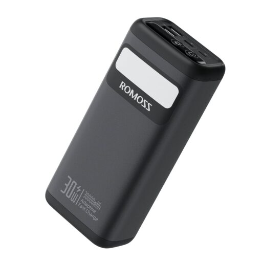 Romoss PMT30 30000mAh 30W Fast Charge Power Bank ? Black