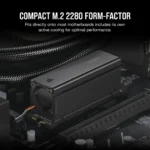 Corsair MP700 PRO 1TB M.2 NVMe PCIe Gen. 5 x4 SSD with Cooler; Read Up To 11 700MB/s; Write up to 9600MB/s