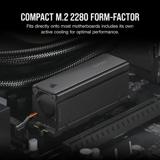 Corsair MP700 PRO 1TB M.2 NVMe PCIe Gen. 5 x4 SSD with Cooler; Read Up To 11 700MB/s; Write up to 9600MB/s