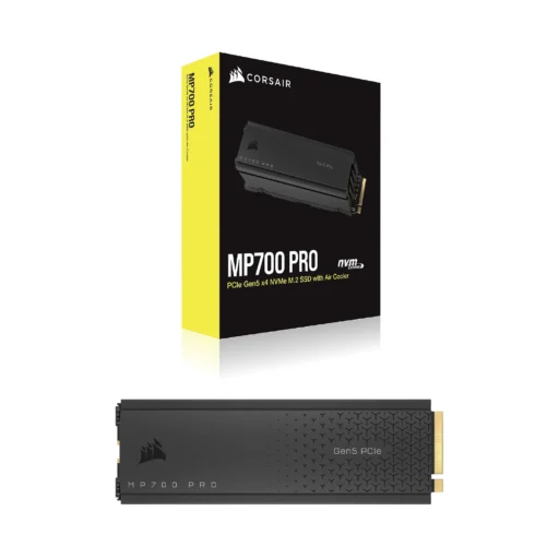 Corsair MP700 PRO 1TB M.2 NVMe PCIe Gen. 5 x4 SSD with Cooler; Read Up To 11 700MB/s; Write up to 9600MB/s