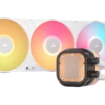 Corsair iCUE LINK TITAN 240 RX LCD Liquid CPU Cooler - White ? RX120 RGB Fans ? Fits Intel? LGA 1851/1700