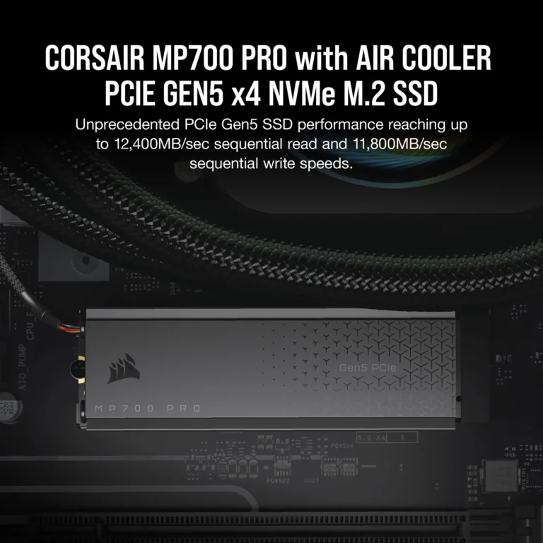 Corsair MP700 PRO 2TB M.2 NVMe PCIe Gen. 5 x4 SSD with Cooler