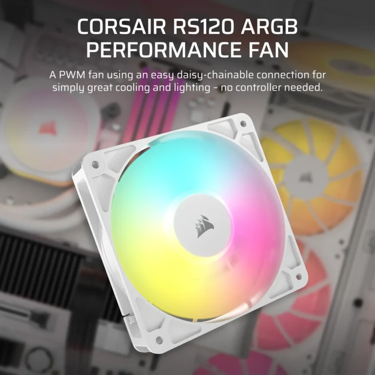 Corsair RS120 ARGB 120mm PWM Fan ? White