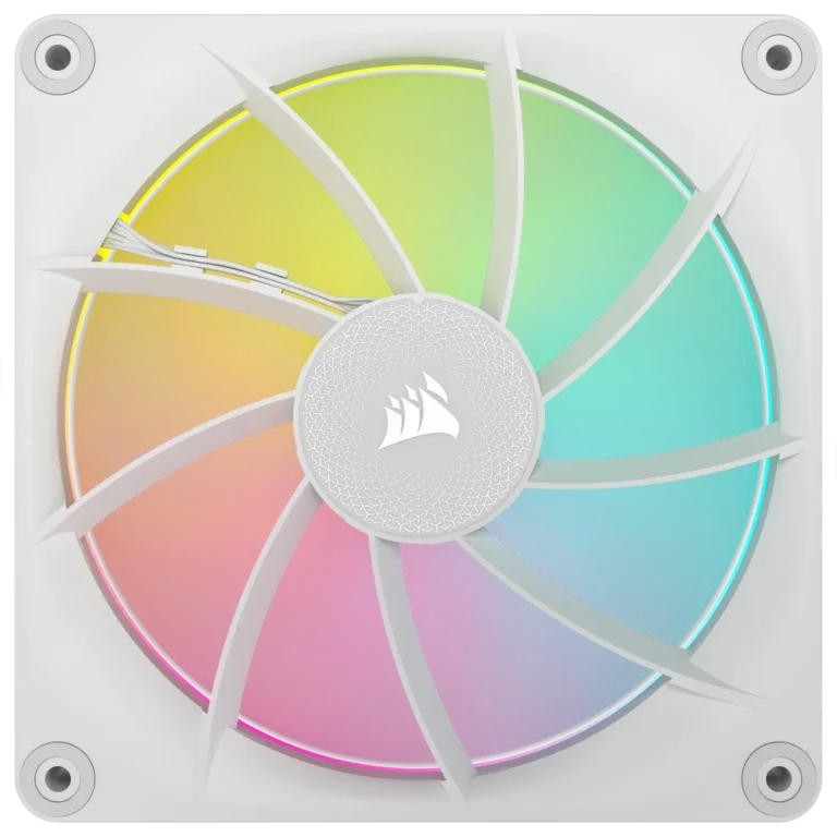 Corsair iCUE LINK LX140 RGB 120mm PWM Fan - Dual Light Loops ? Requires iCUE LINK System Hub (Sold Separately) - White