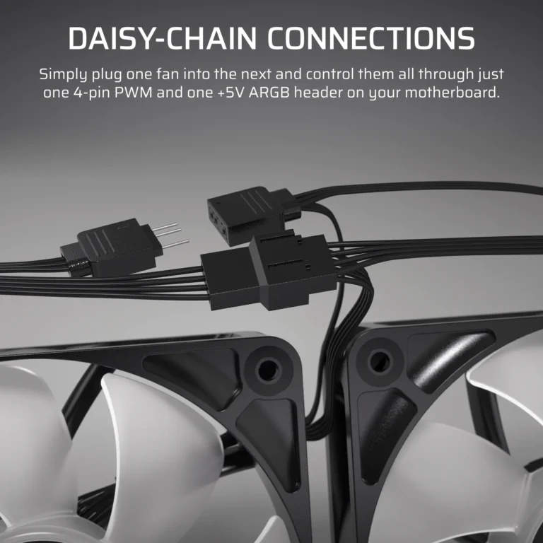 CORSAIR RS140 ARGB 140mm PWM Fans Dual Pack