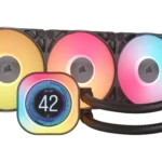 Corsair iCUE LINK TITAN 360 RX LCD Liquid CPU Cooler ? RX120 RGB Fans ? Fits Intel? LGA 1851/1700