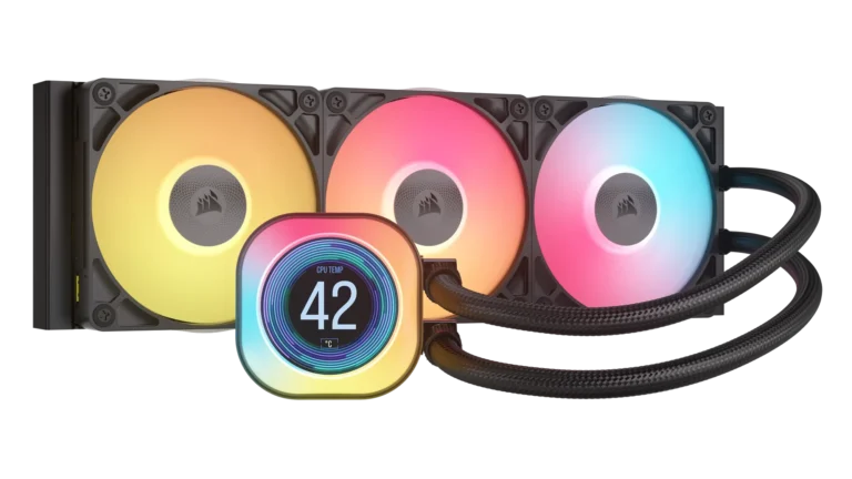 Corsair iCUE LINK TITAN 360 RX LCD Liquid CPU Cooler ? RX120 RGB Fans ? Fits Intel? LGA 1851/1700