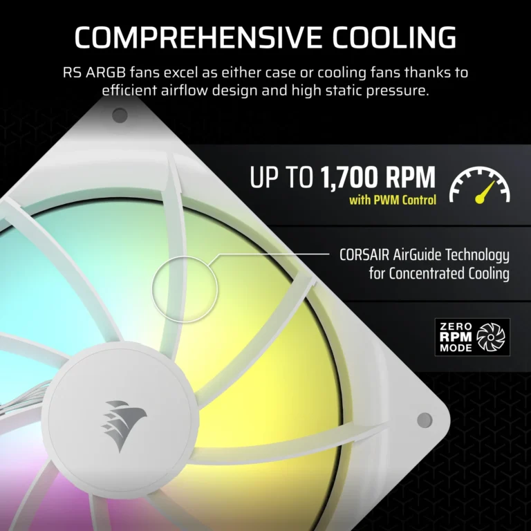 Corsair RS140 ARGB 140mm PWM Fans Dual Pack