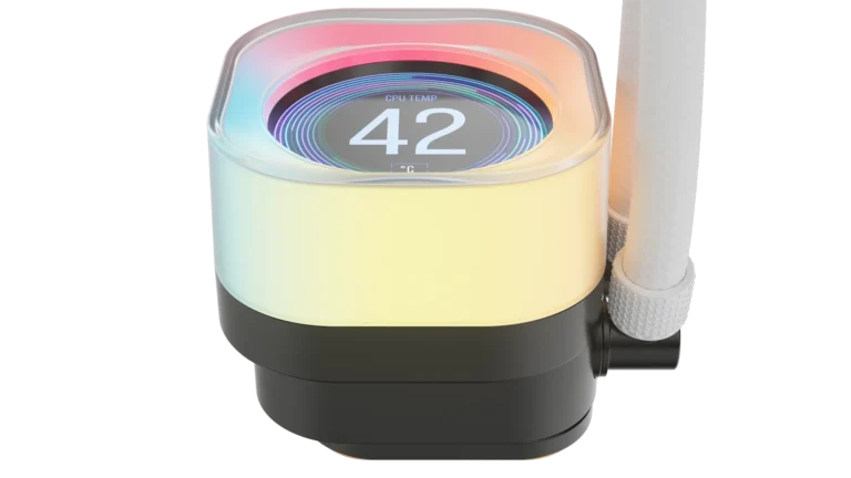 Corsair iCUE LINK TITAN 360 RX LCD Liquid CPU Cooler - White ? RX120 RGB Fans ? Fits Intel? LGA 1851/1700