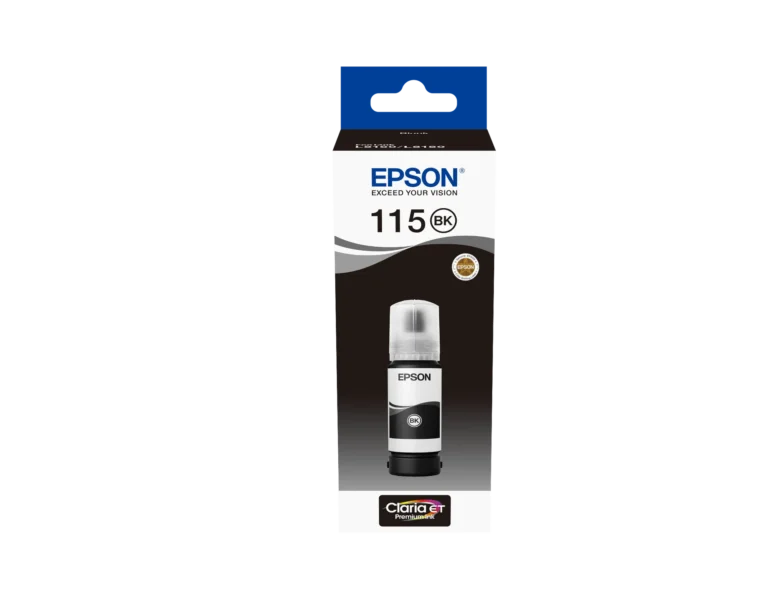 Epson 115 EcoTank Pigment Black ink bottle (70 ml). 6200 pag