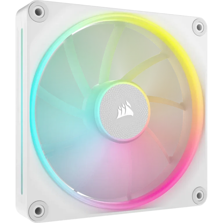 Corsair iCUE LINK LX140 RGB 120mm PWM Fan - Dual Light Loops ? Requires iCUE LINK System Hub (Sold Separately) - White