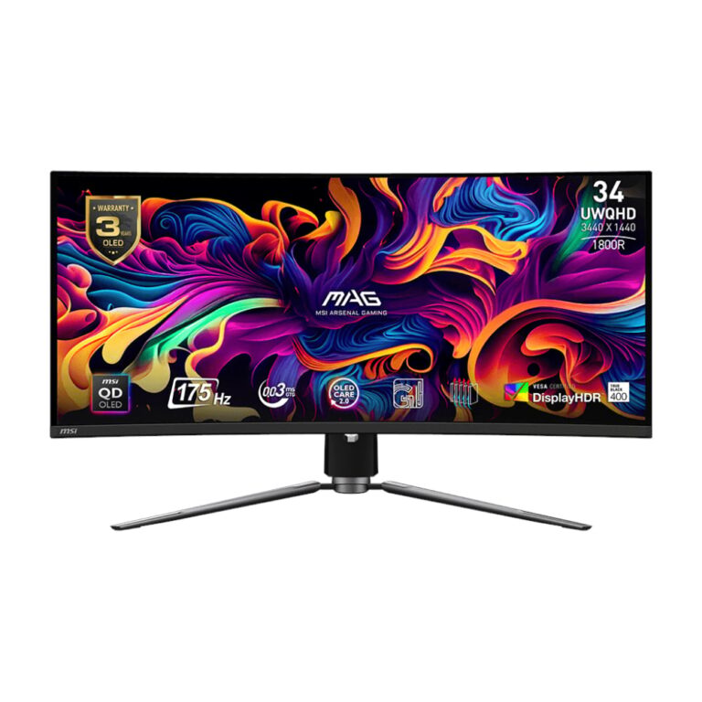 MSI MAG 341CQP QD-OLED 34? UWQHD Curved Gaming Monitor