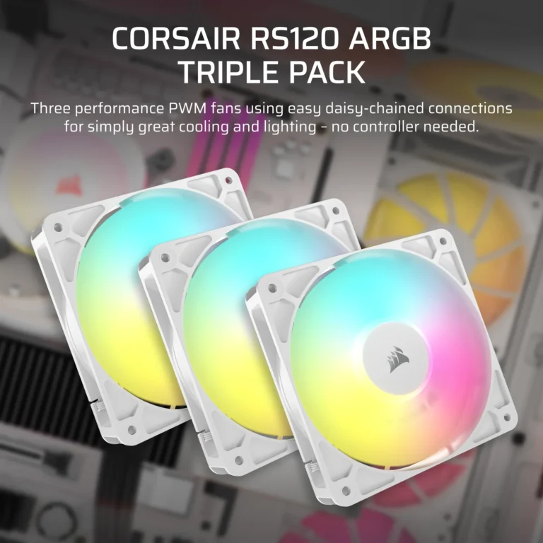 Corsair RS120 ARGB 120mm PWM Fans Triple Pack