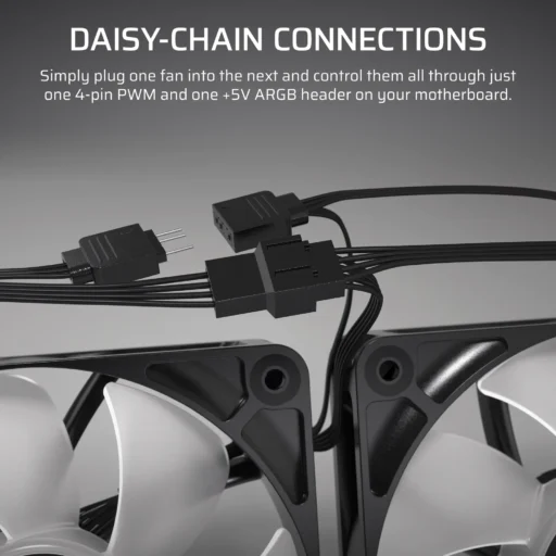 Corsair RS140 ARGB 140mm PWM Fans Dual Pack ? White