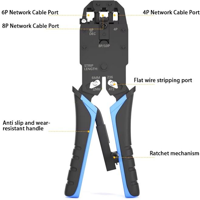 MODULAR CRIMPING TOOL RJ48