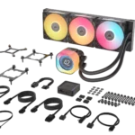 Corsair iCUE LINK TITAN 360 RX LCD Liquid CPU Cooler ? RX120 RGB Fans ? Fits Intel? LGA 1851/1700