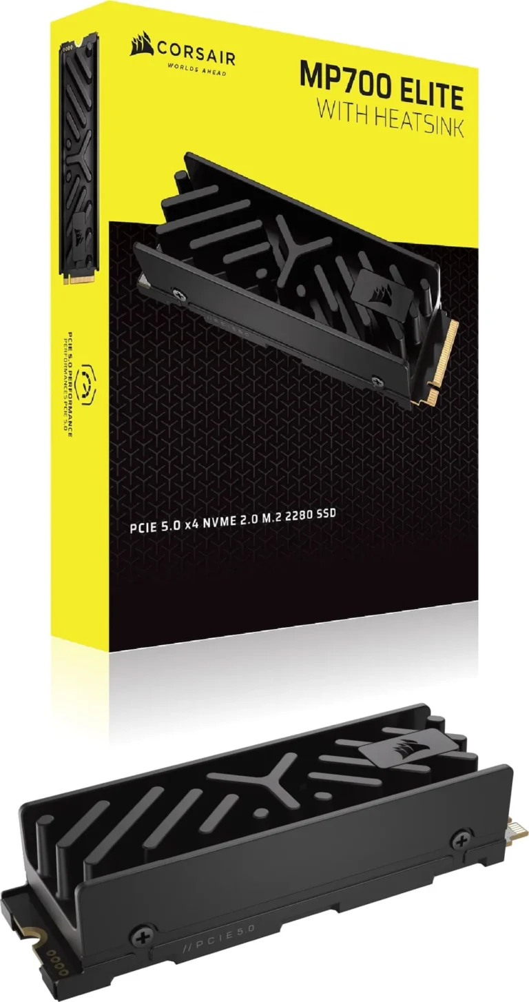 Corsair MP700 ELITE with Heatsink 2TB M.2 NVMe PCIe Gen. 5 x4 SSD Read Up To 10 00MB/s
