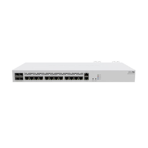 MikroTik Cloud Core Router CCR2116-12G-4S+, 4x SFP+ cage, 13x GB LAN, M.2 PCIe slot, 1U rACkmount case, Dual PSU