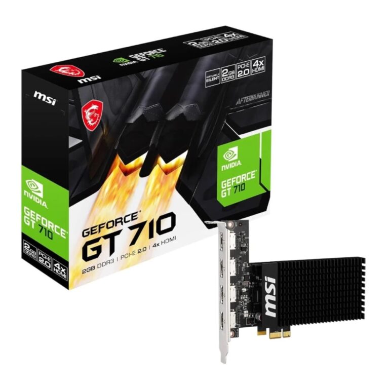 MSI nVidia Geforce GT 710 2GD3H 2GB PCIe 2 x16 Graphics