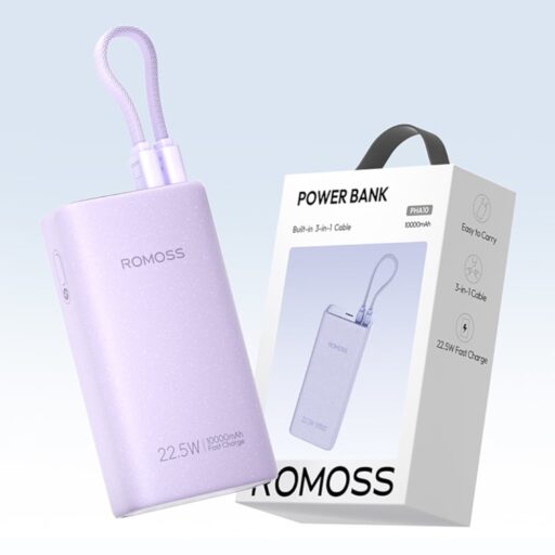 Romoss PHA10 10000mAh 22.5W Fast Charge Power Bank ? Purple