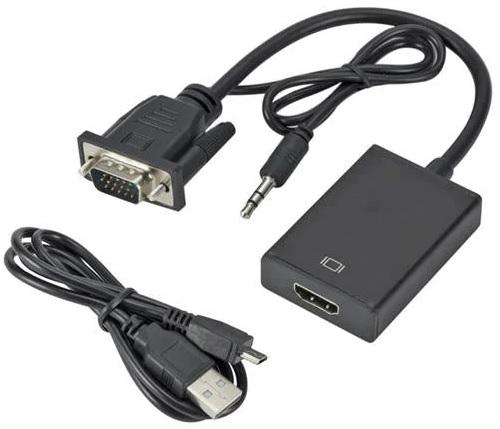 MALE VGA TO FEMALE HDMI+ AUDIO
