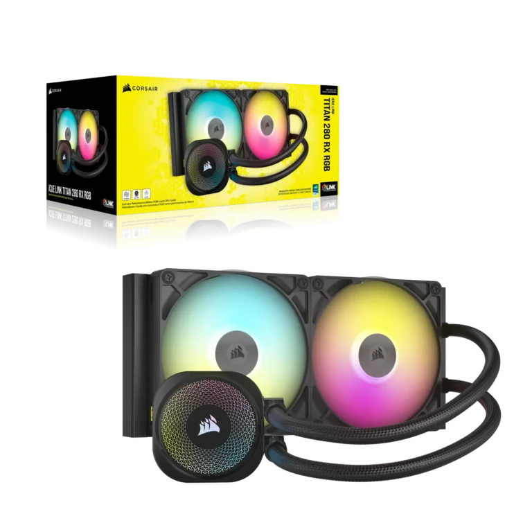 Corsair iCUE LINK TITAN 280 RX RGB Liquid CPU Cooler - RX140 RGB Fans ? Fits Intel? LGA 1851/1700