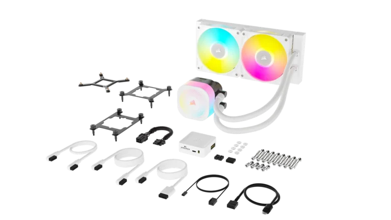 Corsair iCUE LINK TITAN 240 RX RGB Liquid CPU Cooler - White ? RX120 RGB Fans ? Fits Intel? LGA 1851/1700