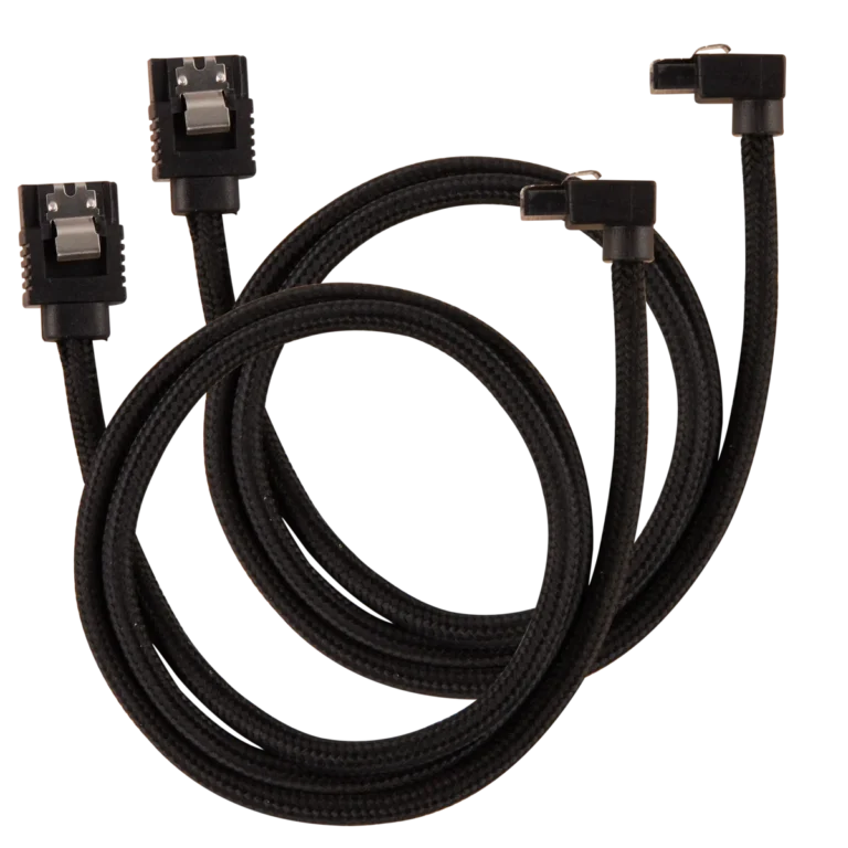 Corsair Premium Sleeved SATA Data Cable Set with 90? Connectors