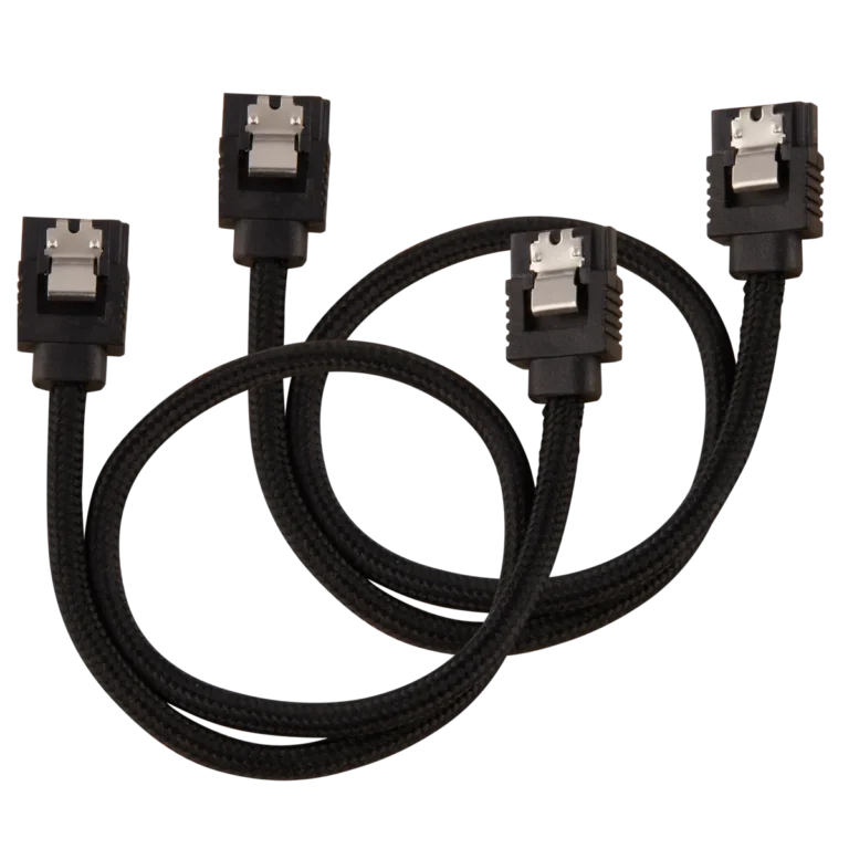 Corsair Premium Sleeved SATA Data Cable Set with Straight Connectors