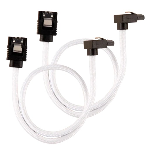 Corsair Premium Sleeved SATA Data Cable Set with 90 Connect