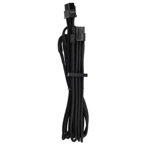 Corsair Premium Individually Sleeved PCIe Cables (Single Connector) Type 4 Gen 4 ? Black