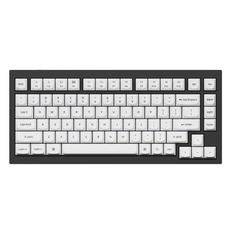 Keychron Double Shot PBT OSA Full Keycap Set - Black/White