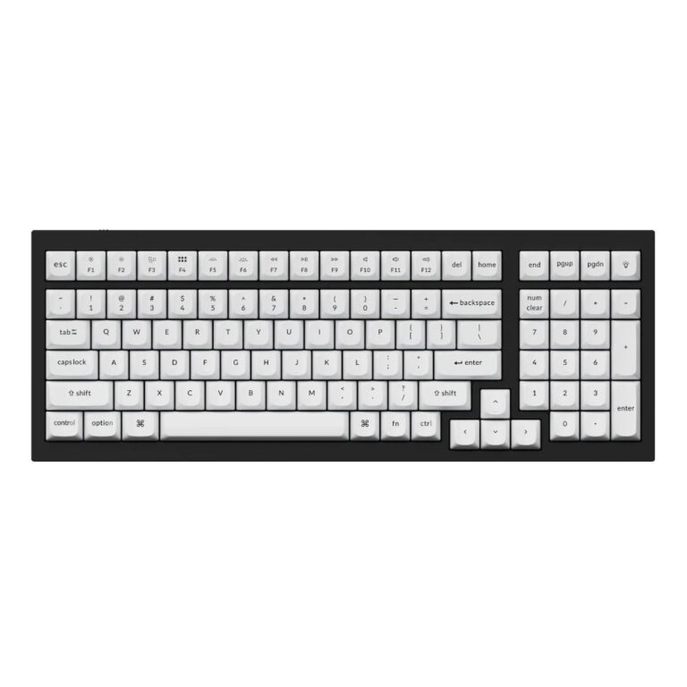 Keychron Double Shot PBT OSA Full Keycap Set - Black/White