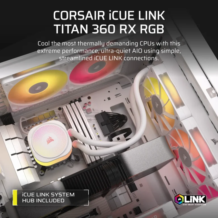 Corsair iCUE LINK RGB AIO VRM Fan Module - Black