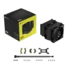 2500X RGB Micro ATX Black Dual Chamber PC Case; 2x
